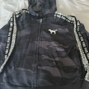 Victoria’s Secret PINK zip up jacket with sequins